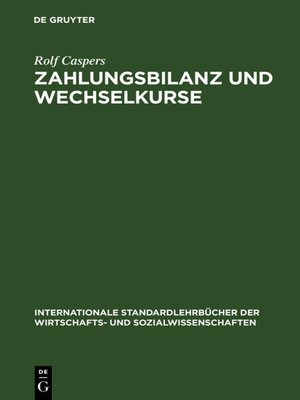 cover image of Zahlungsbilanz und Wechselkurse